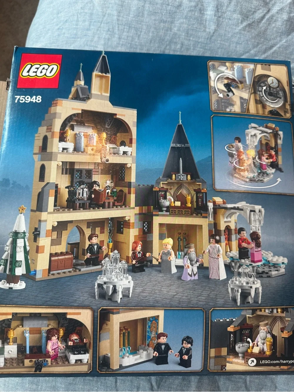 Lego Harry Potter Hogwarts Clock Tower Building Set - Tan, Black, Gray 75948